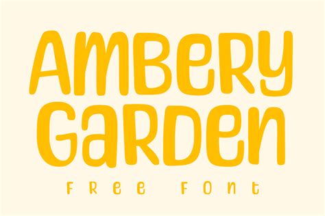 Ambery Garden Font Niskala Huruf Fontspace