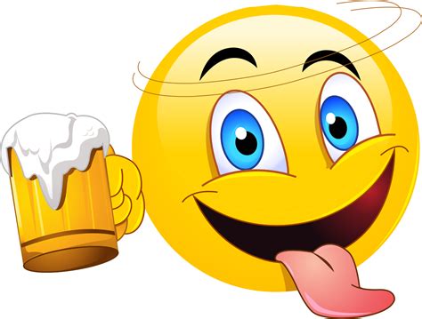 Beer Drinking Emoji Decal
