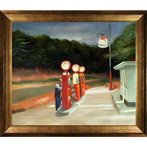 Tori Home Gas 1940 By Edward Hopper Framed Painting Print And Reviews