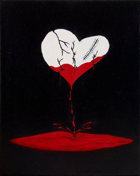 Broken Heart Painting Heartbreak Art Broken Heart Art Heart Painting