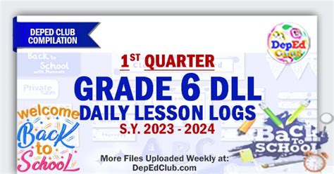 1st Quarter Grade 6 Daily Lesson Log SY 2023 2024 DLL