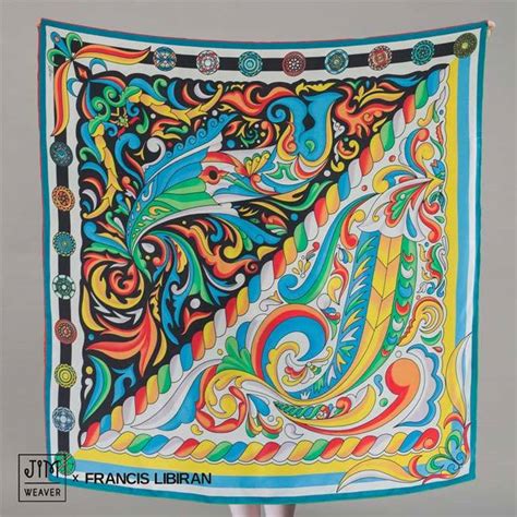 Francis Libiran Channels Okir Art In His Latest Line Of Stylish Scarf