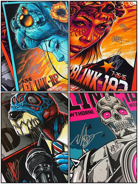 The band has seen some lineup changes. INSIDE THE ROCK POSTER FRAME BLOG: blink 182 Band Signed ...