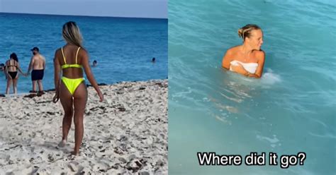 Prankster Swaps Girlfriend S Bikini With One That Dissolves In Water