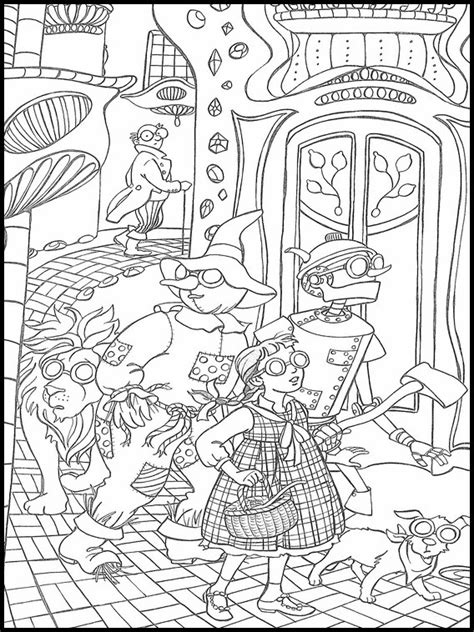 Desenho Infantil para Colorir O Mágico de Oz 26