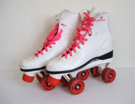 Vintage S Hot Pink And White Roller Derby Roller Skates Etsy Roller Skates Hot Pink Pink