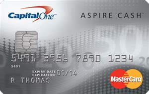 Applicants who don't qualify for a credit card can set up a secured card with a deposit. Capital One Aspire Cash Platinum Mastercard - 1% cash back | Rewards credit cards, Cash, Credit card