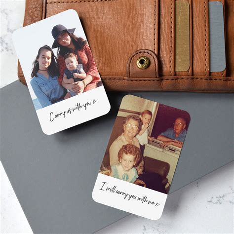 Personalised Photo With Text Metal Wallet Card By Cherry Pete | notonthehighstreet.com