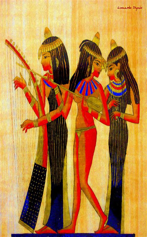 Musicians Of Egypt Da Digital Art By Leonardo Digenio Fine Art America