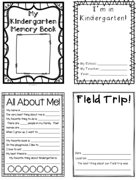 My Preschool Memory Book Free Printable