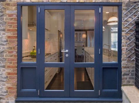 Timber French Doors With Solid Panels Painted Ral 7016 Kloebe3r 35759