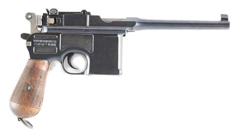 C Mauser C96 Broomhandle Semi Automatic Pistol With