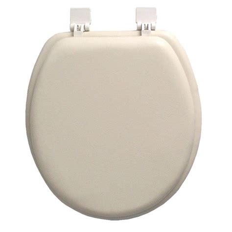 Classique Ginsey Round Closed Front Soft Toilet Seat In Champagne Ivory The Home Depot