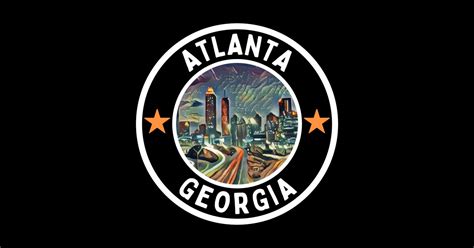 Atlanta Georgia Atlanta Georgia Sticker Teepublic