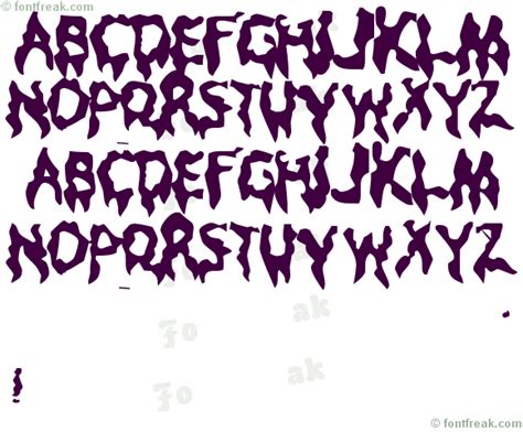 Font Freak Droopy Poopy By Rob Dobi