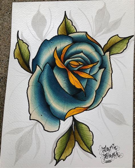 Darin Blank On Instagram “blue Rose I Finished Up Last Night