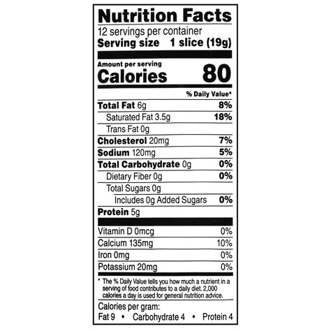 2 Slices Cheddar Cheese Nutritional Info Nutrition Pics