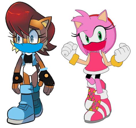 Amy Rose And Sally Acorn Wearing Surgical Masks Photo By Morty340