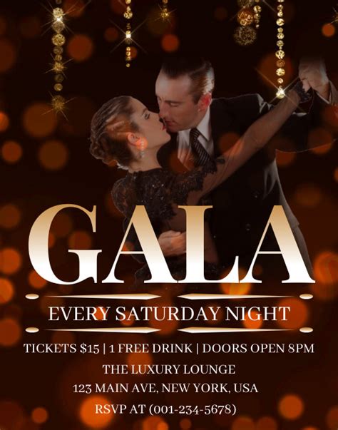 Copy Of Gala Night Flyer Postermywall