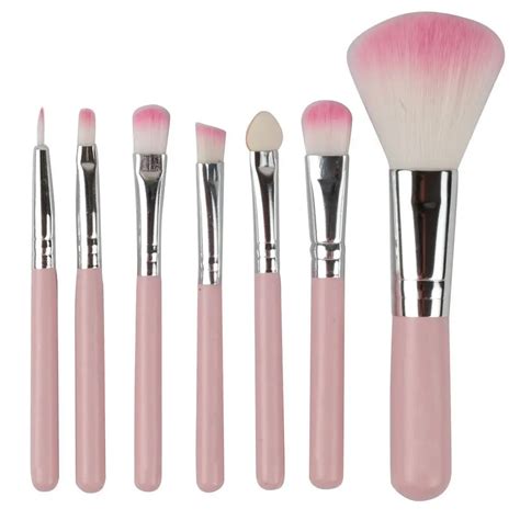 Pcs Professional Cosmetic Facial Make Up Brush Kit Wool Makeup Brushes Tools Set With Pink Set