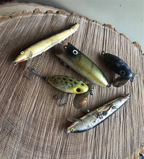 Vintage Collection Of Old Fishing Lures Collectibles Assorted Etsy