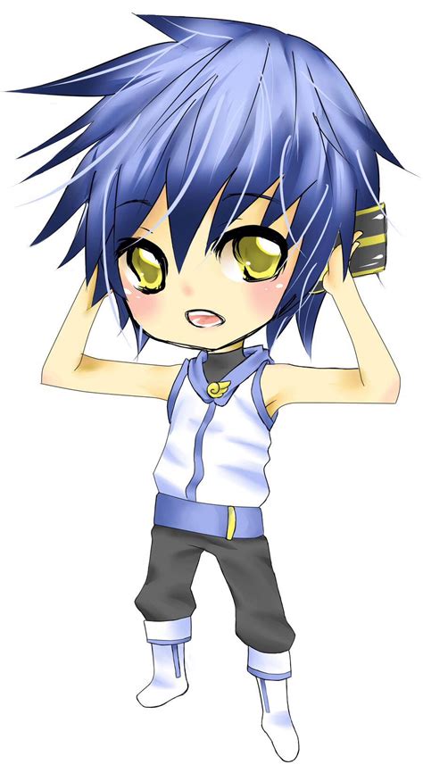 Cute Boy With Blue Hair Anime Guys Shirtless Chibi Boy Boys Blue Hair