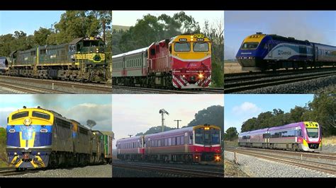 trainspotting vline trains and freight on victoria s north east line 31 7 2012 poathtv