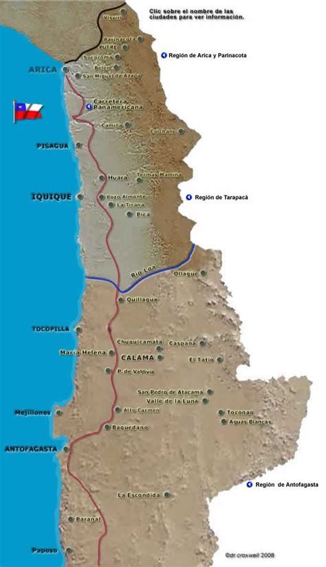Mapa De Chile Interactivo Norte Chileno