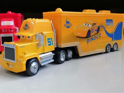 Mattel Lightning Mcqueen Mack Dinoco Truck Yellow Loose Hobbies