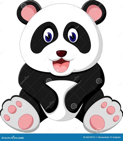 Cute Panda Ballerina Vector Illustration 205497658