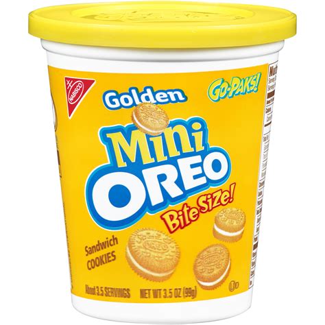 Nabisco Golden Mini Oreo Bite Size Sandwich Cookies 35 Oz Walmart