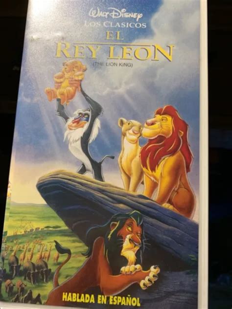 WALT DISNEY LOS Clasicos El Rey Leon The Lion King Vhs Tape SPANISH 12