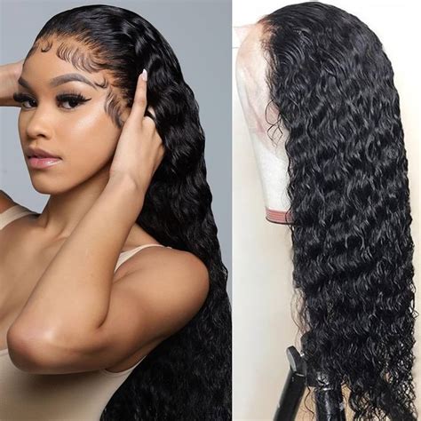 ms taj loose curly t part lace front wigs human hair 14 inch natural wavy human hair wigs for