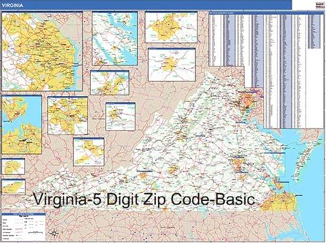 Virginia Zip Code Map From