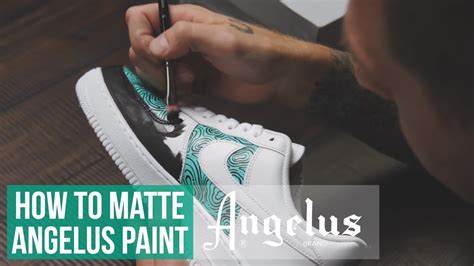 Custom Nike Air Force 1 How To Matte Angelus Paint Youtube