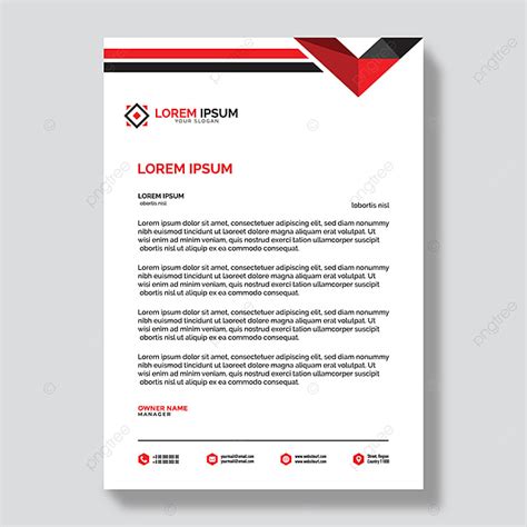 Modern Company Letterhead Template Download On Pngtree