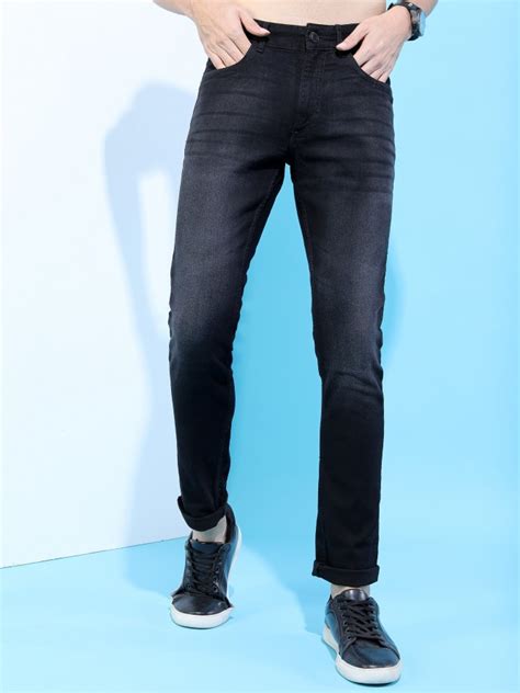 Buy Highlander Black Slim Fit Stretchable Jeans For Men Online At Rs
