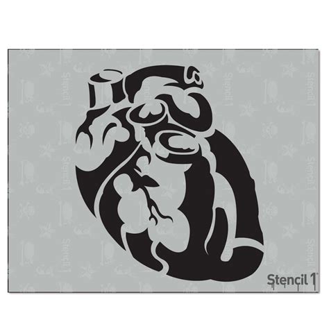 Stencil1 Anatomical Heart Stencil S10161 The Home Depot