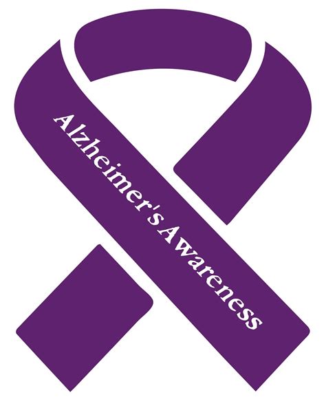 Alzheimer Awareness Purple Ribbon Decal Different Sizes Etsy
