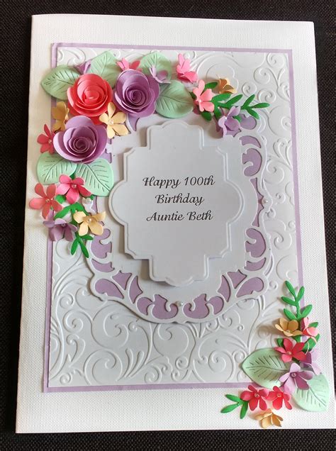 Handmade Personalised 40th50th60th100th Birthday Card Etsy Uk