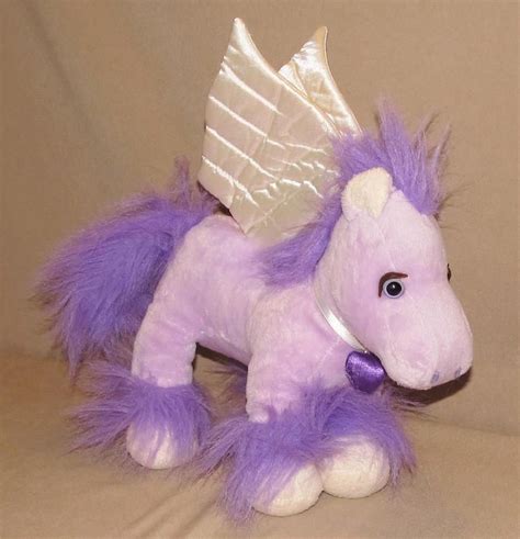 Animal Adventure Purple Pegasus Winged Horse Plush Stuffed Animal 2010