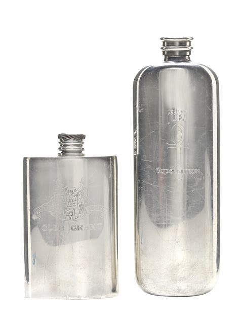 Glen Grant And Isle Of Jura Hip Flasks Lot 61842 Buysell Memorabilia