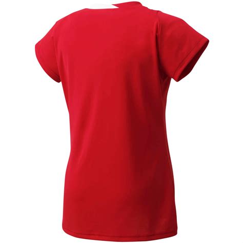 Yonex Womens 20370 Cap Sleeve Shirt Sunset Red