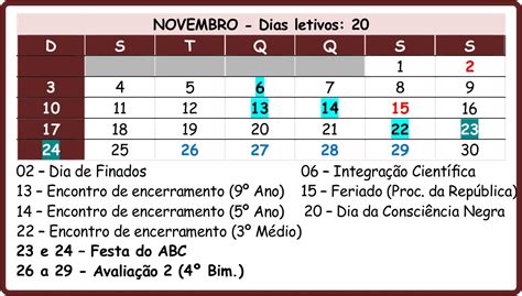 Calendario Completo 2023 Com Feriados Novembro Images