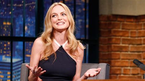 Watch Late Night With Seth Meyers Interview Heather Graham Talks Norm