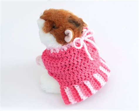 Crochet Guinea Pig Dress Pdf Pattern Hamster Clothes Small Etsy