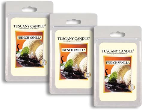 3 Pack French Vanilla Tuscany Candle Wax Melts Fragrance Bars 25 Ounce Arts