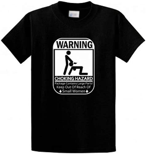 Ladonna Partner Warning Choking Hazard Funny T Shirt Adult Rude Humor
