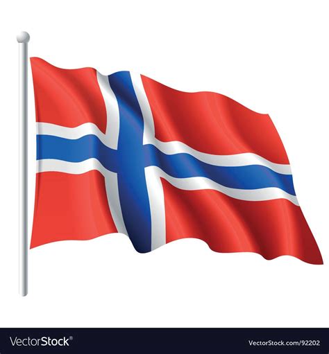 Flag of Norway Royalty Free Vector Image - VectorStock , #Aff, #Royalty ...