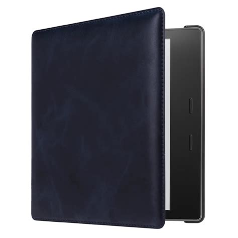 Casebot Leather Case For Kindle Oasis 9th Gen 2017 Release Navy